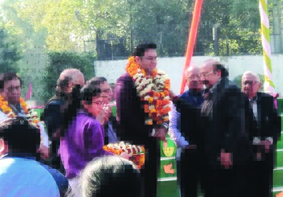 Celebrating Republic Day at MA.A.P. School, Pitampura, New Delhi.